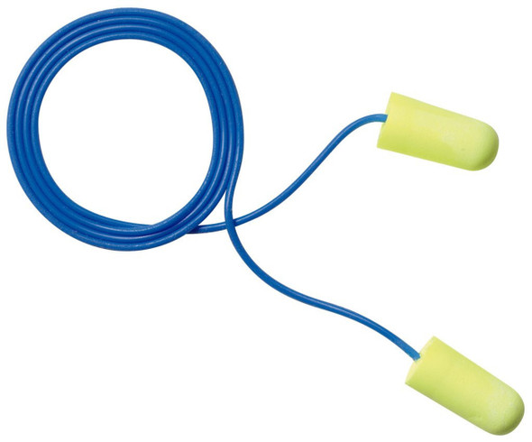 3M E-A-Rsoft Yellow Neons Corded Earplugs (1000 Pair Case)