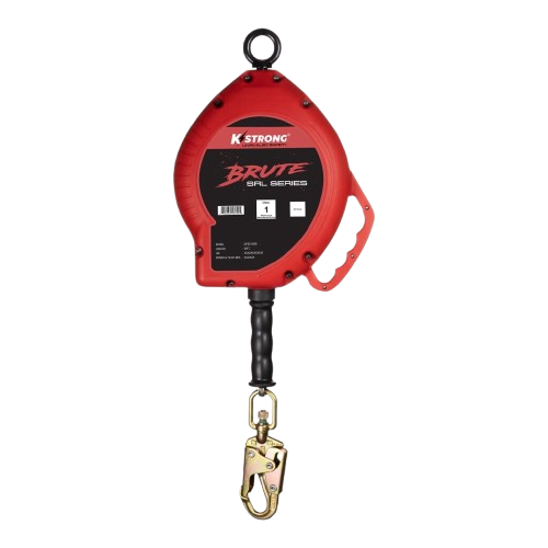 KStrong Brute 50' Galvanized Cable Self-Retracting Lifeline With Installation Carabiner And Tagline