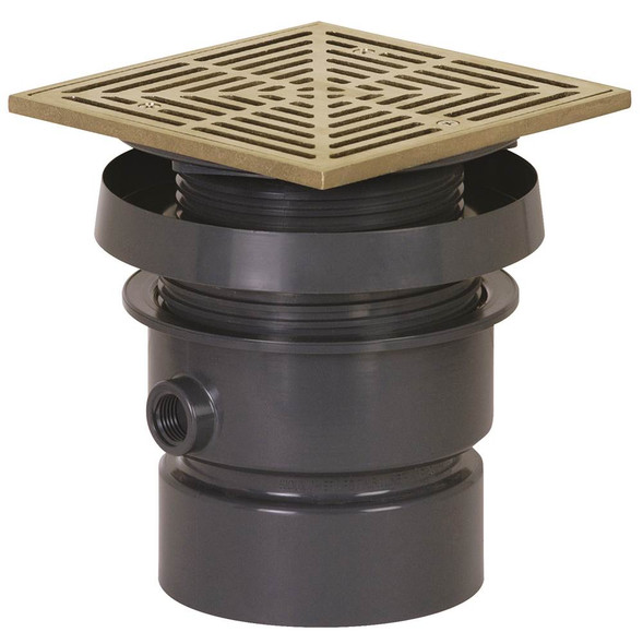 Drain Finish Line 4 Pvc 6nb R&s Sqr+hng