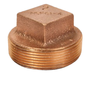 125# Lead-Free Brass Solid Square Head Plug