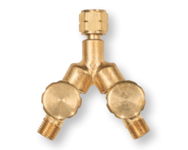Y-Outlet Gas Regulator Adaptor