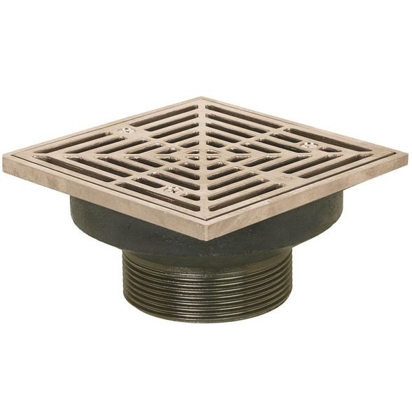 Adj Floor Drain 4 Ci 6nb R&s Sq L/a