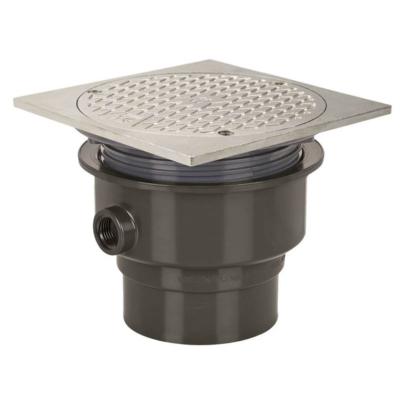 Adj Floor Cleanout 3 Abs 6ss R&c Sq