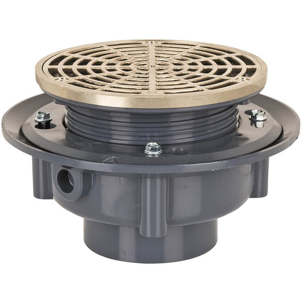 Adj Flashing Drain 2 Pvc 6nb R&s Rnd