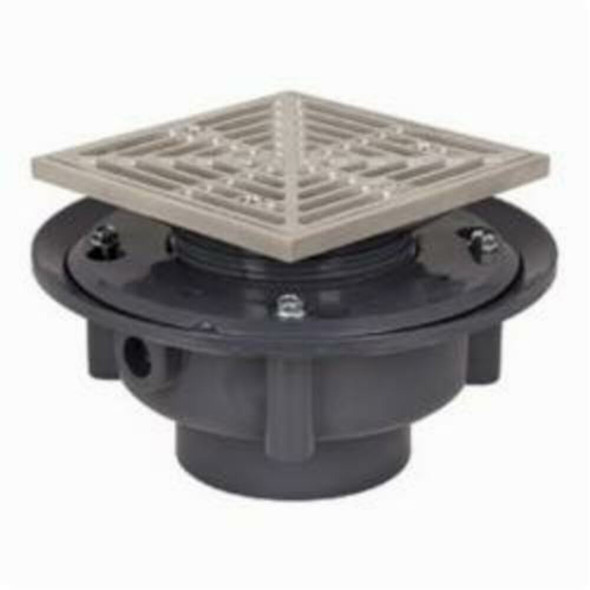 Adj Flashing Drain 3 Pvc 5ss R&s Sq