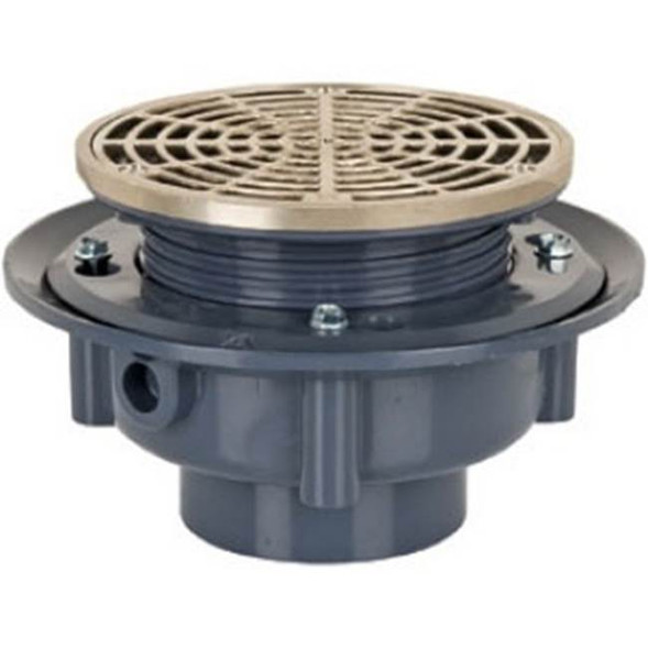 Adj Flashing Drain 3 Pvc 6nb R&s Rnd-t