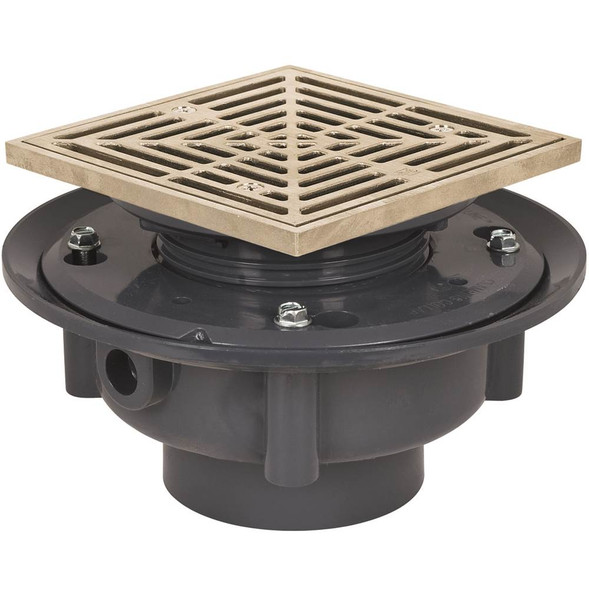 Adj Flashing Drain 4 Pvc 5nb R&s Sq