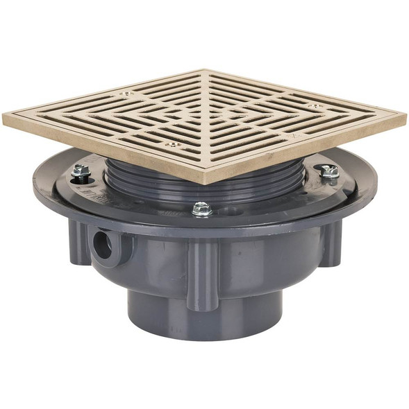 Adj Flashing Drain 4 Pvc 7nb R&s Sq