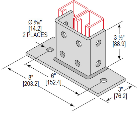 Post Base - PBD2H350FLEG