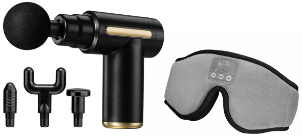 iLive Massager & Sleep Mask Bundle