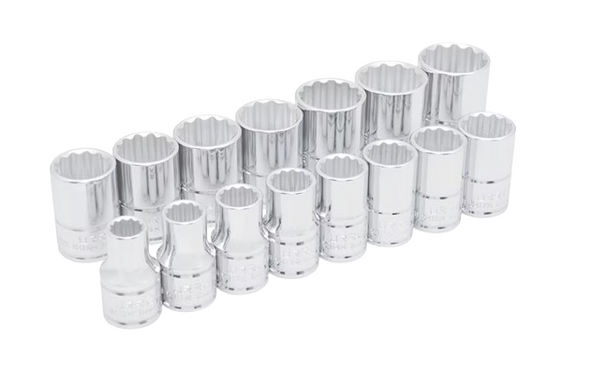 Urrea 1/2" Drive Metric Socket Set (15PC)