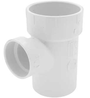 PVC DWV 90 Degree Sanitary Street Tee - 404 Series (S x H x H)