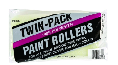 Linzer 9" Economy Twin-Pack Roller 3/8" Nap Polyester Roller (36-Pack)
