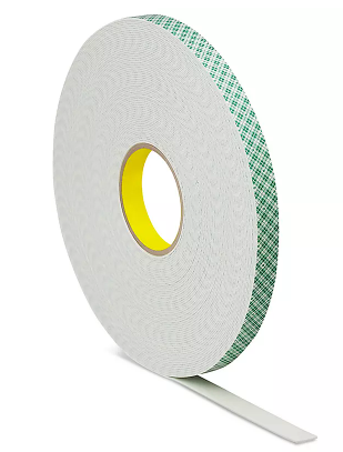 3M 3/4" x 36 YD 62 Mil Double Coated Urethane Foam Tape (Off-White)