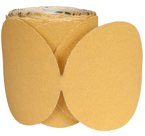 Norton 5" PSA 120 Grit Aluminum Oxide Disc Roll (100/Pack)