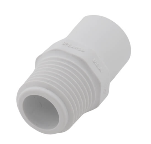 Schedule 40 PVC Male Adapter (SPG x MPT)