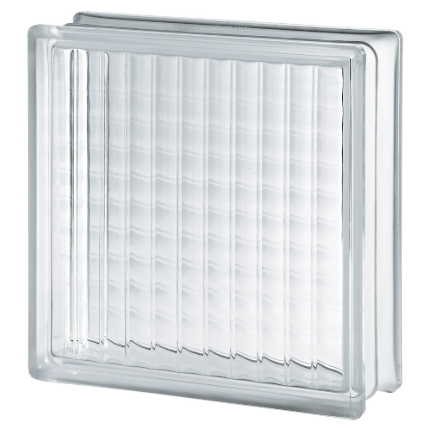 Glass Block 12" x 12" x 4" Premiere Series Cross Rib - Large