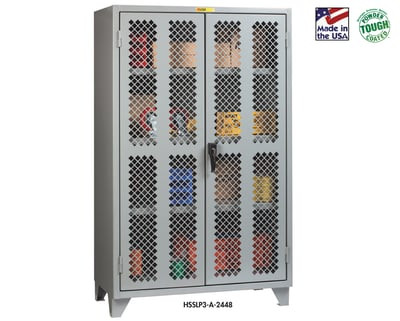 12 Ga. Clear View Storage Cabinets - HSSLP3-A-2448