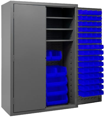 16 Gauge Cabinets With Hook-On-Bins® And Shelves - H2502-138-3S-5295