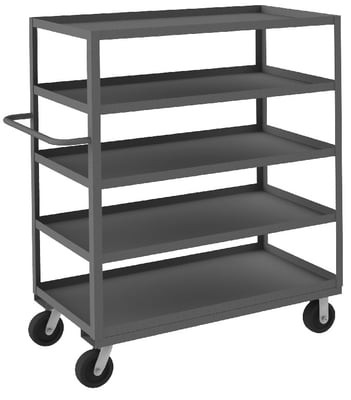 2 / 3 / 4 / 5 Shelf Stock Carts - HRSC-2448-5-3K-95