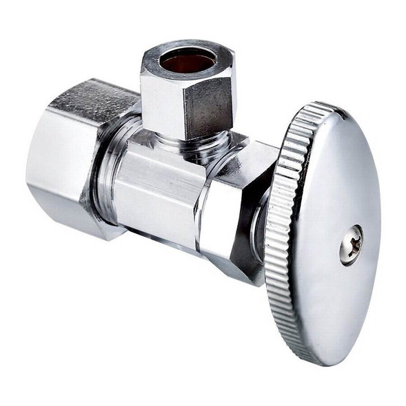 Angle Stop 5/8"od X 3/8"od Comp Multi-turn Chrome