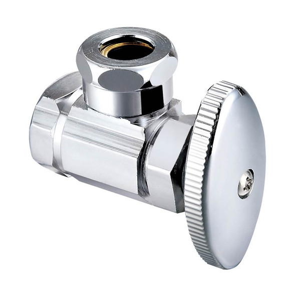 0147028 - Ang Stop 1/2" Fip X 1/2" Mip & (7/1"6od) Multi-turn Chrome