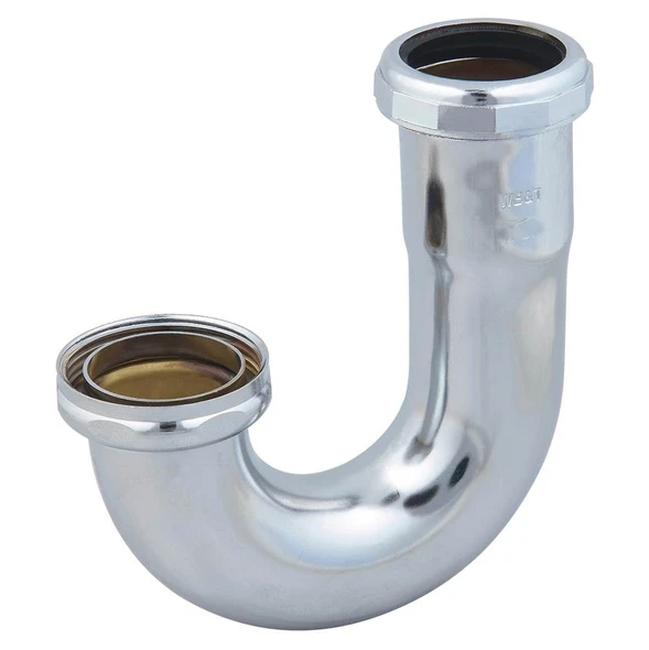J-bend F/Swivel Trap 1-1/2" Chrome 17ga