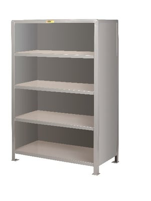 All-Welded Heavy-Duty Steel Closed Shelving - H5SE-2448-72