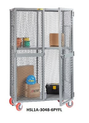 All-Welded Mobile Storage Lockers - HSL1-3048-6PYFL