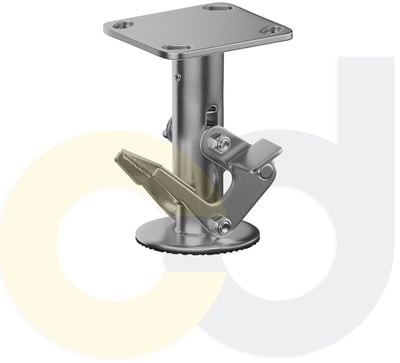 Casterdepot Floor Locks - Stainless Steel Pedal Style - HF001.237