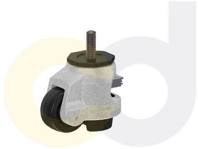 Casterdepot Leveling Casters - Nylon Wheel - Ratchet Adjustment - Capacities Up To 500 Kg. - HC015.6FD