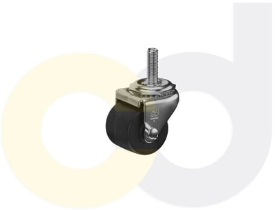 Casterdepot Low Profile Casters - Polyolefin Wheel - Capacities Up To 300 Lbs. - HC016.8C9