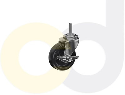 Casterdepot Threaded Stem Casters - Polyolefin Wheel - Capacities Up To 120 Lbs. - HC003.208