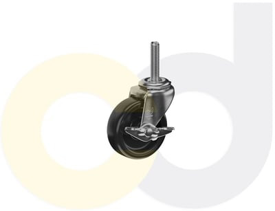 Casterdepot Threaded Stem Casters - Polyolefin Wheel - Capacities Up To 120 Lbs. - HC003.369