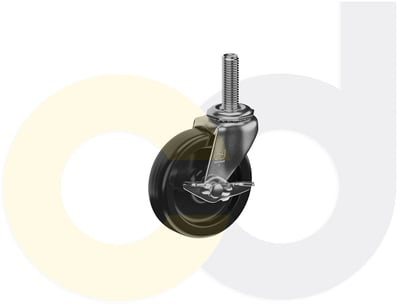Casterdepot Threaded Stem Casters - Polyolefin Wheel - Capacities Up To 120 Lbs. - HC007.758