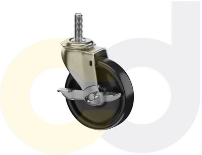 Casterdepot Threaded Stem Casters - Polyolefin Wheel - Capacities Up To 120 Lbs. - HC014.69D