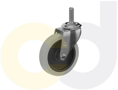 Casterdepot Threaded Stem Casters - Thermo-Rubber Wheel - Capacities Up To 110 Lbs. - HC003.454