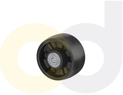 Casterdepot Top Plate Casters - Glass-Filled Nylon Wheel- Capacities Up To 1250 Lbs. - HW003.807