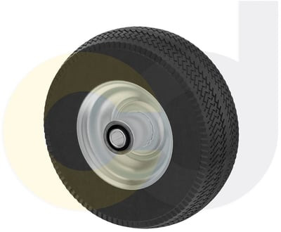 Casterdepot Top Plate Casters - Never-Flat Wheel - Capacities Up To 500 Lbs. - HW020.63F