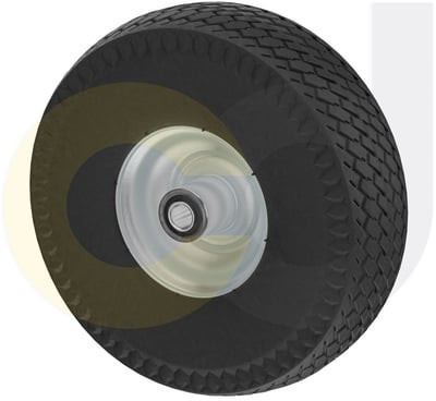 Casterdepot Top Plate Casters - Never-Flat Wheel - Capacities Up To 500 Lbs. - HW020.640