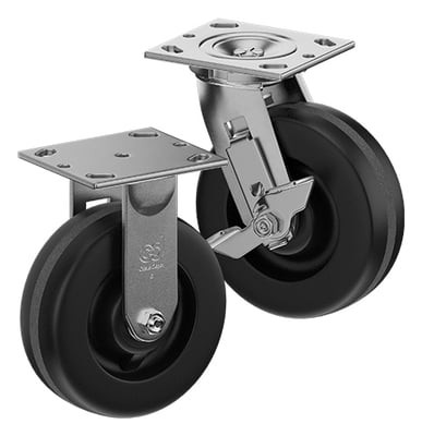 Casterdepot Top Plate Casters - Phenolic Wheel - Capacities Up To 1250 Lbs. - HC012.339