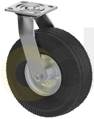 Casterdepot Top Plate Casters - Pneumatic Wheel - Capacities Up To 450 Lbs. - HC008.802