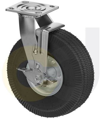 Casterdepot Top Plate Casters - Pneumatic Wheel - Capacities Up To 450 Lbs. - HC008.811