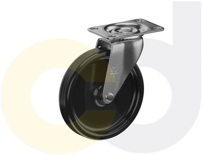 Casterdepot Top Plate Casters - Polyolefin Wheel - Capacities Up To 120 Lbs. - HC003.560