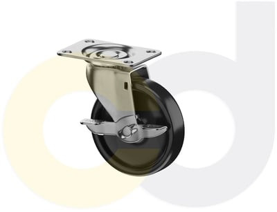 Casterdepot Top Plate Casters - Polyolefin Wheel - Capacities Up To 120 Lbs. - HC014.673