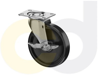 Casterdepot Top Plate Casters - Polyolefin Wheel - Capacities Up To 120 Lbs. - HC014.70E