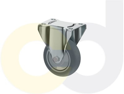 Casterdepot Top Plate Casters - Thermo-Rubber Wheel - Capacities Up To 325 Lbs. - HC015.A90