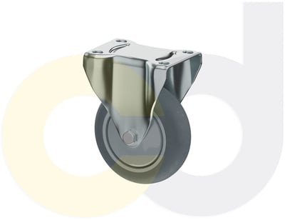 Casterdepot Top Plate Casters - Thermo-Rubber Wheel - Capacities Up To 325 Lbs. - HC015.A97