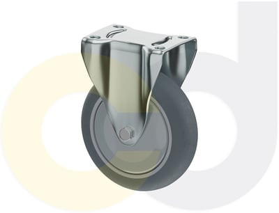 Casterdepot Top Plate Casters - Thermo-Rubber Wheel - Capacities Up To 325 Lbs. - HC015.A9E