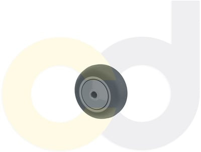 Casterdepot Top Plate Casters - Thermo-Rubber Wheel - Capacities Up To 325 Lbs. - HW003.55E